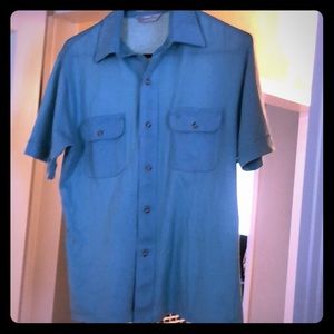 Dior Vintage Pastel Blue Dress Shirt